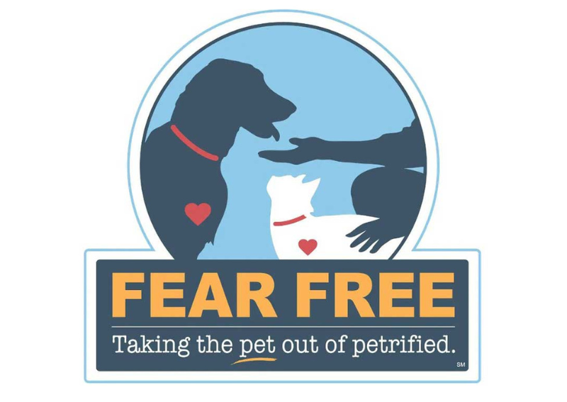 Carousel Slide 7: We're proud to offer compassionate veterinary care by eliminating fear, anxiety and stress.